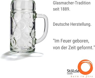 Набір пивних кружок Stölzle Lausitz ISAR, 6 шт, 0,5 л, скло Soda Lime