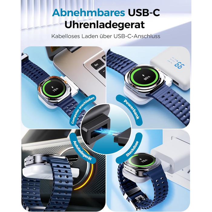 Бездротова зарядка EGV 3-в-1 для Samsung Galaxy S25 Ultra/S24/S23, Z Fold/Flip 7/6, Buds, Watch Ultra/8/7 - без адаптера