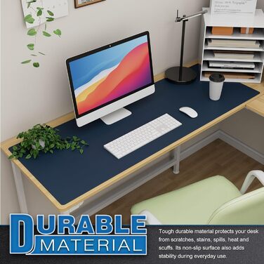 Підкладка на стіл K KNODEL, 80 x 40 см, PVC, чорна, для ноутбука, водонепроникна, двостороння (чорний/чорний)