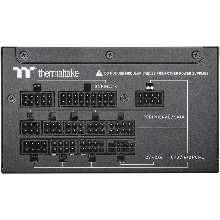 Блок живлення Thermaltake Hamburg Germanium Pro 1000W, ATX 3.1, PCIe 5.1, 80Plus White, низький рівень шуму