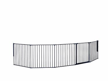 BabyDan Flex XXL - захисний бар'єр для каміну та сходів, 90-350 см, чорний, виробництво Данія