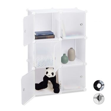 Relaxdays 6-Door Storage System