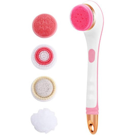 EdirFtra Electric Body Scrub Brush - Rechargeable Silicone Exfoliating Shower Brush for Body & Back - USB