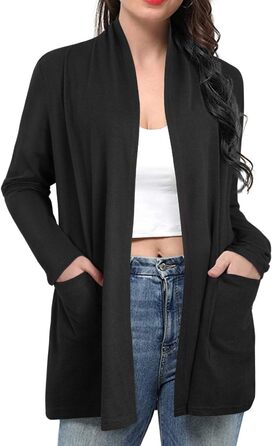 Жакет VOTEPRETTY жіночий, в'язаний кардиган, чорний, розмір S