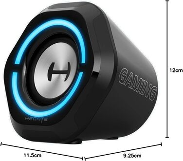 Edifier G2000 Bluetooth ігрова колонка з RGB-підсвічуванням та 3 режимами звучання. Підключення: Bluetooth, USB (звукова карта), 3.5mm jack. Чорний колір