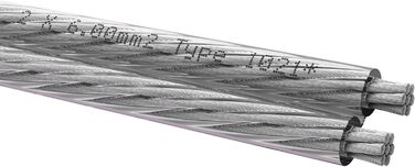 Oehlbach Silverline SP-40: Аудіокабель для акустики Hi-Fi, 2x4 мм², SPOFC (срібне покриття), 10 м