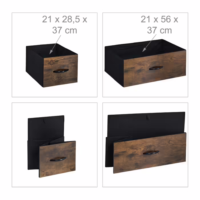 Relaxdays Chest of drawers with 4 drawers