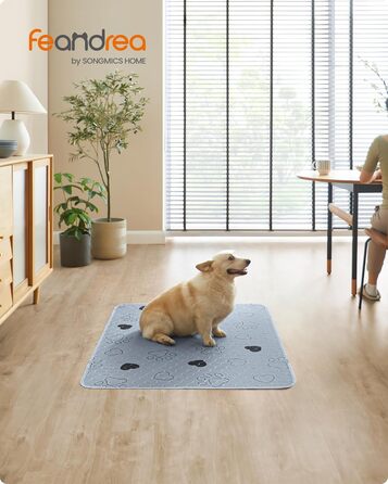 Підстилка для собак Feandrea, 2 шт., XL (122 x 91 см), сіра, водонепроникна, супер вбираюча, для дому