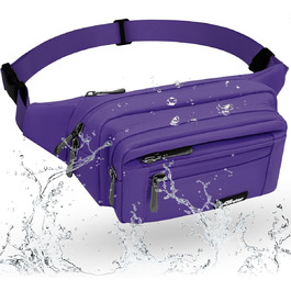 Гірчатка на пояс для жінок та чоловіків, водонепроникна, з тримачем для пляшки, універсальна, для піших прогулянок, вигулу собак, активного відпочинку (A-лілова)