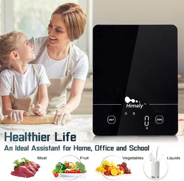 Кухонні ваги HIMALY 5 кг / 1 г з функцією Tara, LED-дисплеєм та автоматичним вимкненням