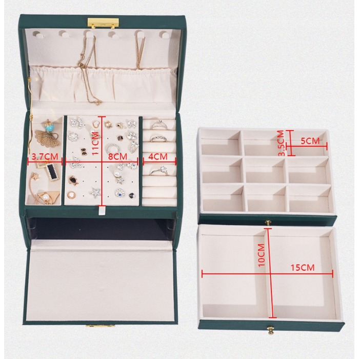 Скринька для прикрас у вигляді валізки з шухлядою