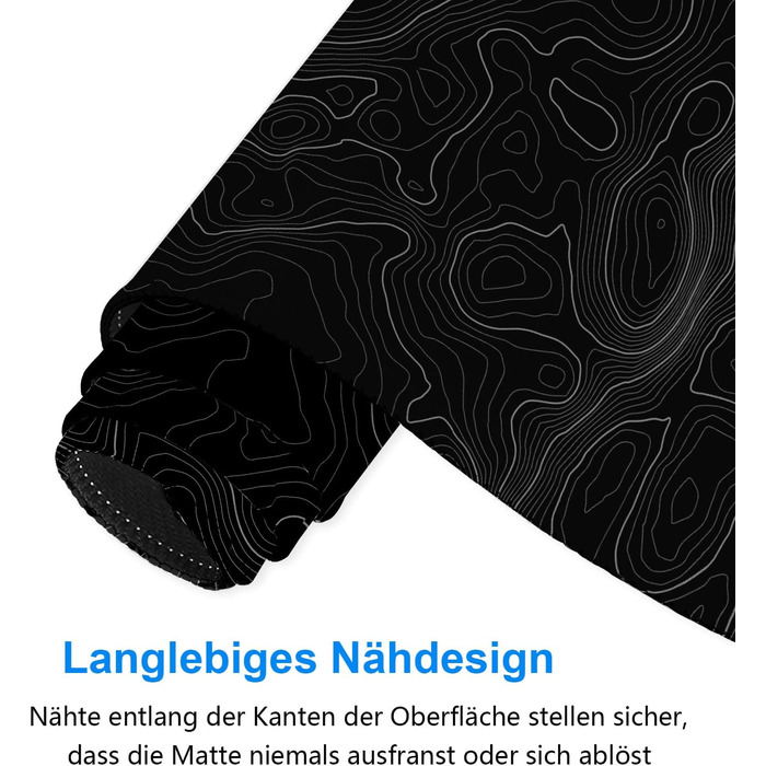 Килимок для миші ігровий XXL 900x400 мм з художнім контуром, водонепроникний, антиковзкий для ПК, MacBook, ноутбука. Підвищує точність та швидкість