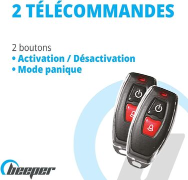 Універсальна автосигналізація BEEPER XR5-TX1 з дистанційним керуванням