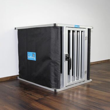 Callieway® ALU DOGBOX: Алюмінієва переноска для собак, XLarge та L розміри, для дому та офісу