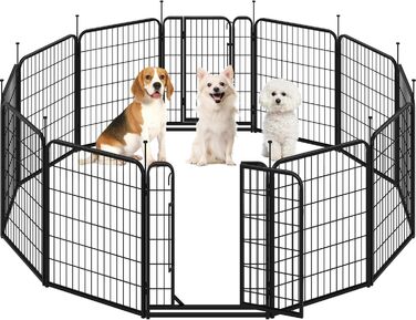 Вольєр для собак Yaheetech 8-секційний, 80 см, для квартири та саду, збірка без інструментів