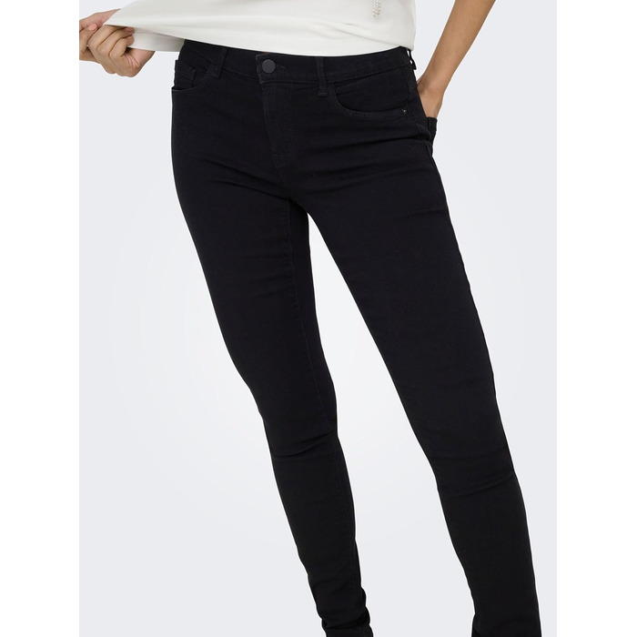 Джинси жіночі ONLY Skinny DNM NOOS сині, базові, стрітстайл, розмір L/32L, Black Denim