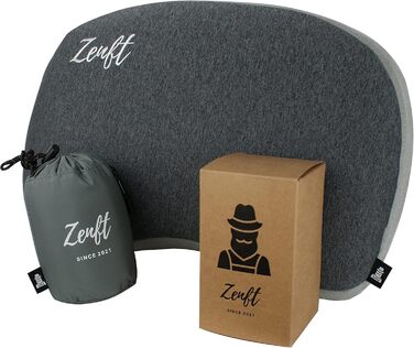 Zenft Travel Pillow – Outdoor Cushion, Travel Pillow, extra soft, Inflatable Head Pillow – Cushion for Camping Equipment, Backpacking, Car, Train, Picnic, Beach – Optimal for Vacation and Travel