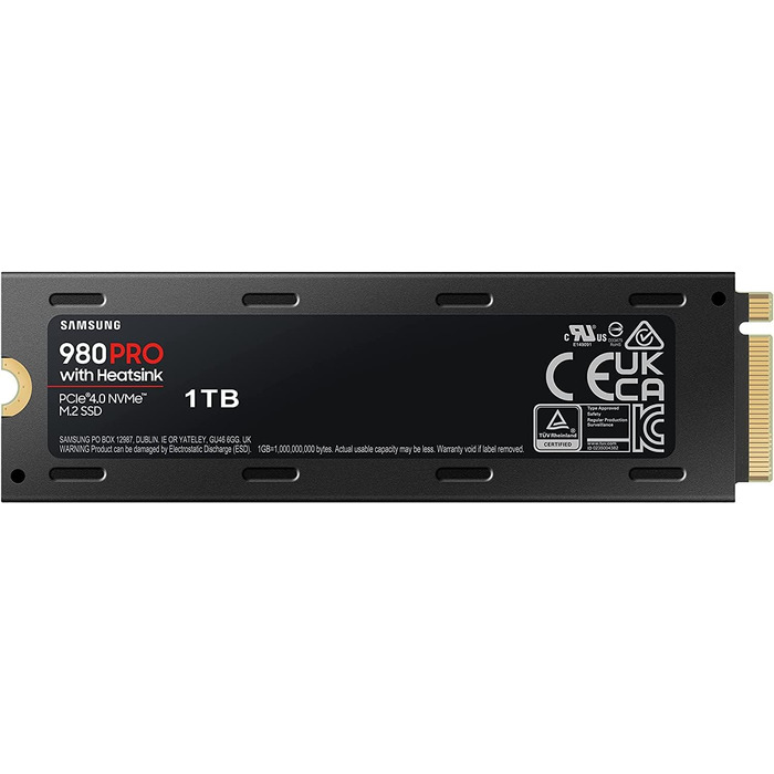 SSD Samsung 980 PRO 1TB NVMe M.2 PCIe 4.0 - для геймінгу та відеомонтажу