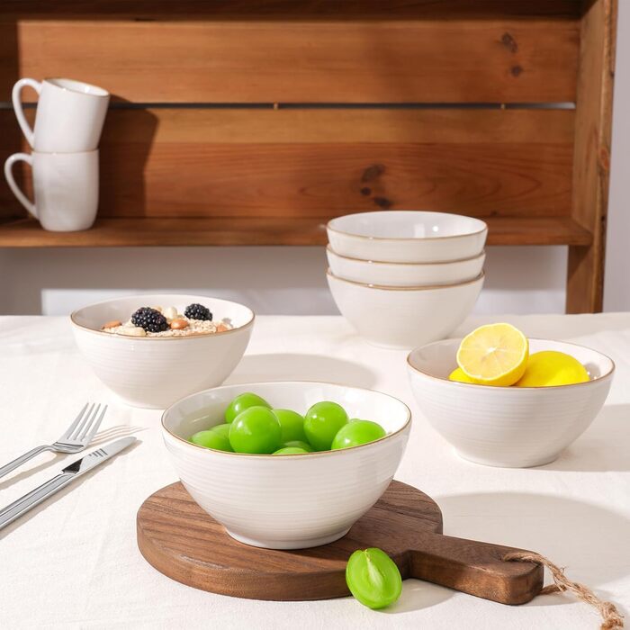 Набір посуду Tempus Serie, 18 предметів, керамічний сервіз для 6 осіб, реактивна глазур, підходить для мікрохвильової печі та посудомийної машини