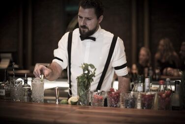 Барний аксесуар Buddy's Bar Barlöffel: барний інструмент з міді, 27 см, з товстим стійким держаком та пестиком