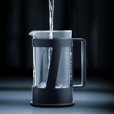 Bodum CREMA Френч-прес для приготування кави, 0.5 л, нержавіюча сталь, чорний