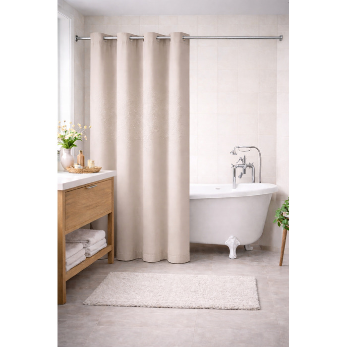 Текстильна штора для ванни NOW-ART, 200 x 220 см