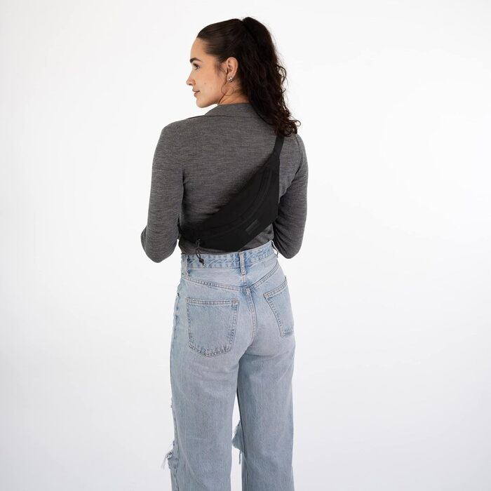 JOHNNY URBAN: поясна сумка (бананка) Erik Small - чорна, водонепроникна, для чоловіків та жінок, стильна нагрудна сумка для фестивалів