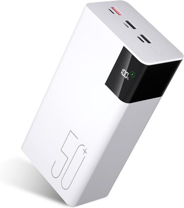 Power Bank 50000mAh: Портативний зарядний пристрій з ліхтариком та великою ємністю - 2×25000mAh