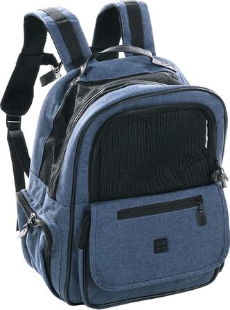 Дитячий рюкзак Wiro Blu – 40x25x41 см – поліестер – з відкидними клапанами, знімний дно, страховка, підтримка спини, нагрудний ремінь, фіксація на візку – 1 шт.