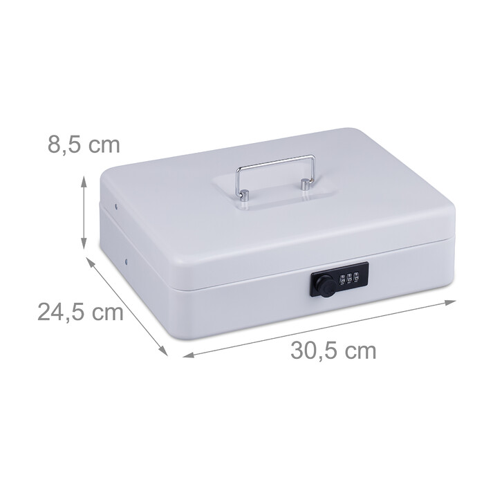 Relaxdays Combination Lock Cash Box