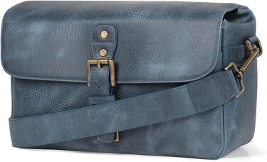 Чохол для камери MegaGear Torres з натуральної шкіри, оливковий (синій)