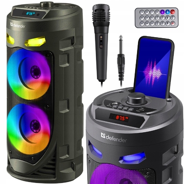 Bluetooth-колонка Defender CRASHBOOM 16W TWS KARAOKE з мікрофоном