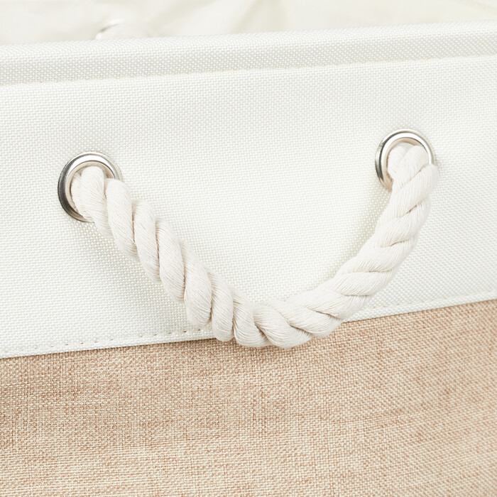 Set of 4 Linen Storage Baskets