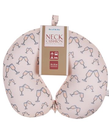 Подушка для шиї Bubbles з мікрогранулятом - компактна, ергономічна, 30x30 см, для подорожей літаком та поїздом