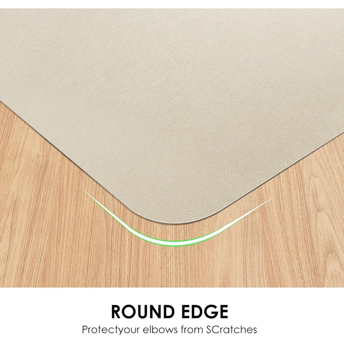 Підкладка на стіл Vicwe 120x60 см, жовта, з ПВХ, антиковзка, для офісу та дому