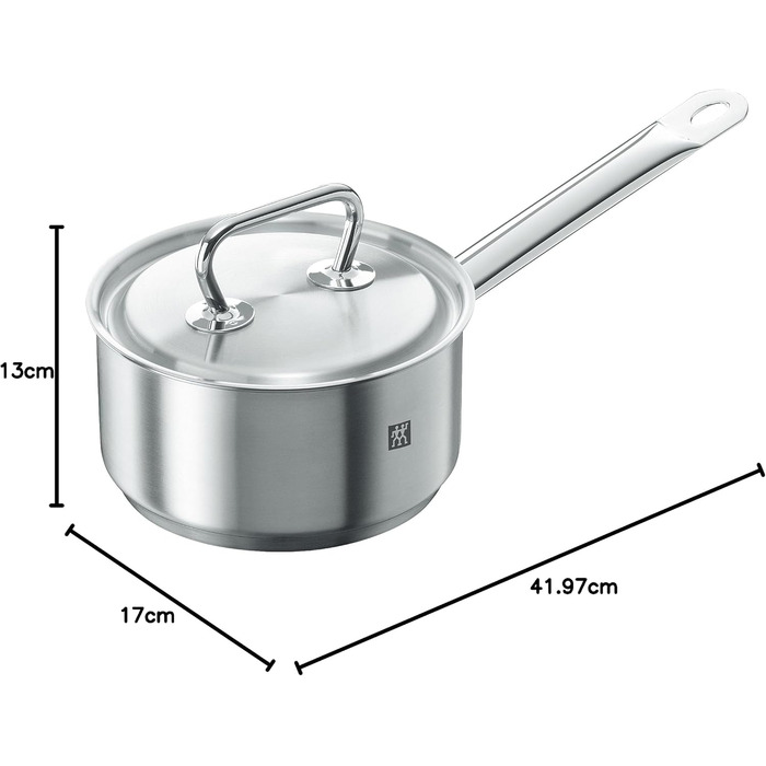 Каструля ZWILLING Twin Classic з нержавіючої сталі, 1 л, для індукційних плит, 16 см