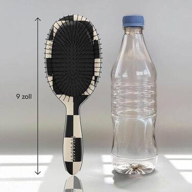 FRAMAR Щітка для волосся без заплутування - для довгих волосся, дамська, для мокрого волосся, розпушувач, антизаплутування, для кучерявого волосся (в клітинку)