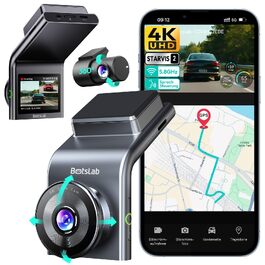 Автомобільний відеореєстратор BOTSLAB G300H Plus Upgrade 4K, передня та задня камери, Sony STARVIS 2, Hardwire-Kit, карта пам'яті 64GB
