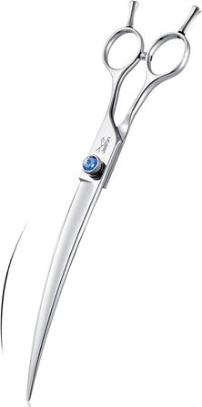 Професійна вигнута ножиця для грумінгу собак від JASON, 8 дюймів, з японської сталі 440C, для собак та котів