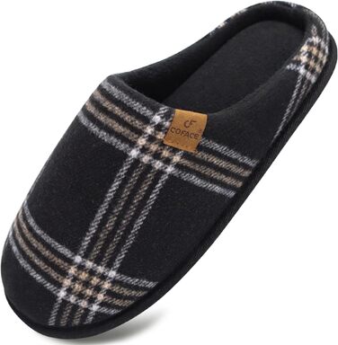 Чоловічі халапи COFACE з фетру, теплі та зручні, з антиковзкою гумовою підошвою, для дому та вулиці, розмір 40-49, Lässig, чорний, 44 EU