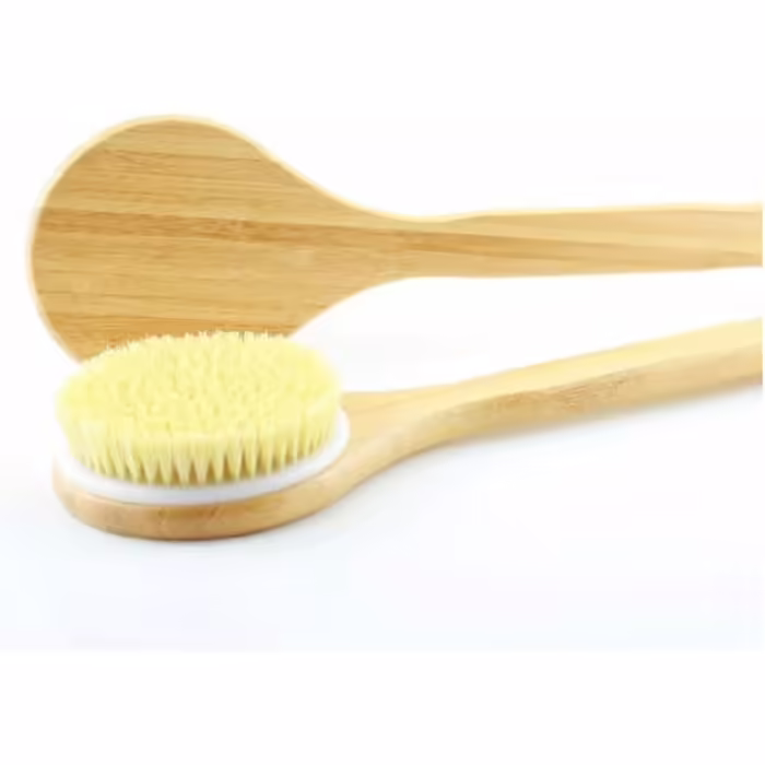 CambOs Bamboo Body Brushes for Women, Long Handle Bath Brushes for Men, Boar Bristle Bath Accessories