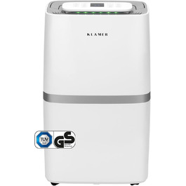 Електричний осушувач повітря KLAMER 25L, потужність 420W, продуктивність 195 м³/год, збір води до 5,5 л