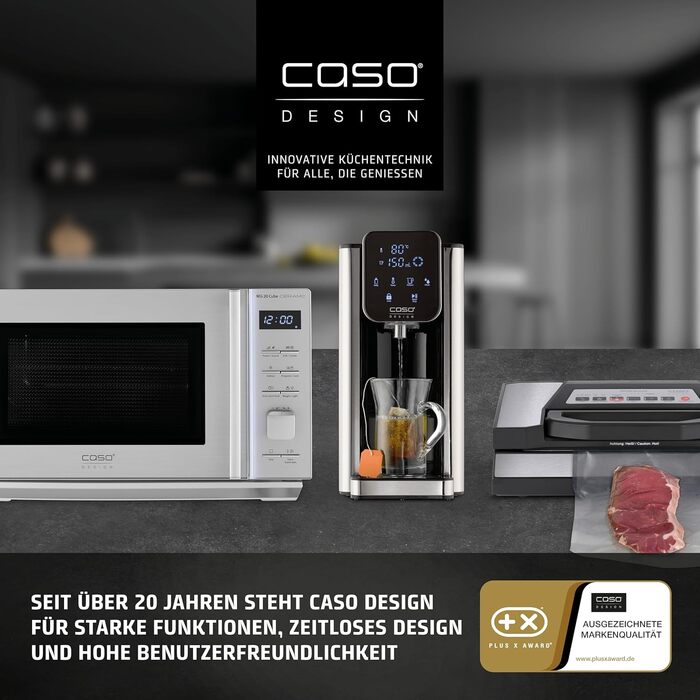 CASO Chop & Go – Електричний подрібнювач для кухні з акумулятором, 1.0 л, 2 швидкості, USB-C, з лопаткою