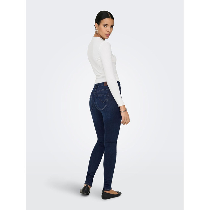 Джинси скінні жіночі ONLY Paola HW Dark Blue Denim 34L