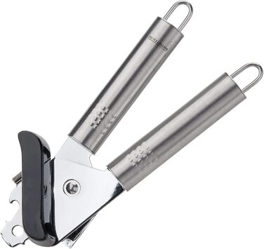 Fackelmann OVALGRIFF: Подрібнювач часнику з нержавіючої сталі з ергономічною ручкою (Срібло), 1 шт.