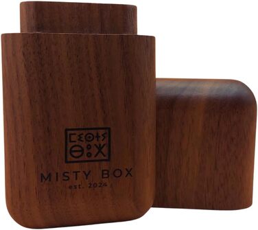 Misty Box – Преміум футляр для джойнтів з натурального горіха, 4-ох місний, стильний аксесуар для транспортування та зберігання, ідеальний подарунок