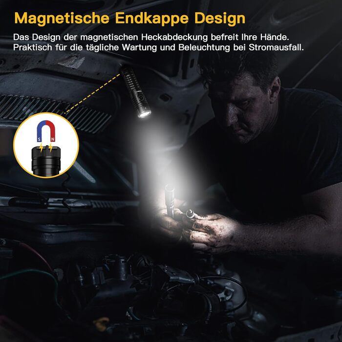 Ліхтар тактичний Wurkkos TS22 LED XHP70.3, 4800 люмен, водонепроникний IPX68, 6 режимів, CRI90, 5000K (зелений)