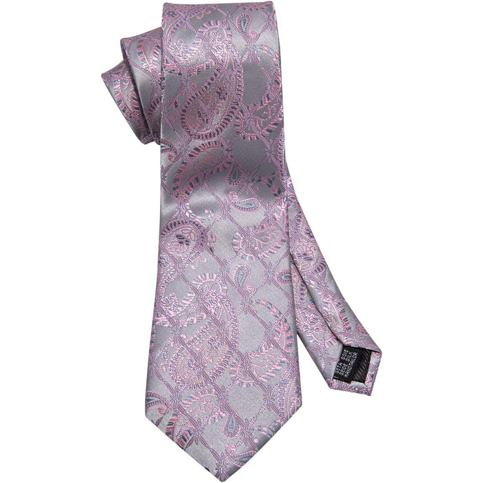 Краватка Barry.Wang з нагрудною хустиною та затискачем для краватки в комплекті, візерунок пейслі