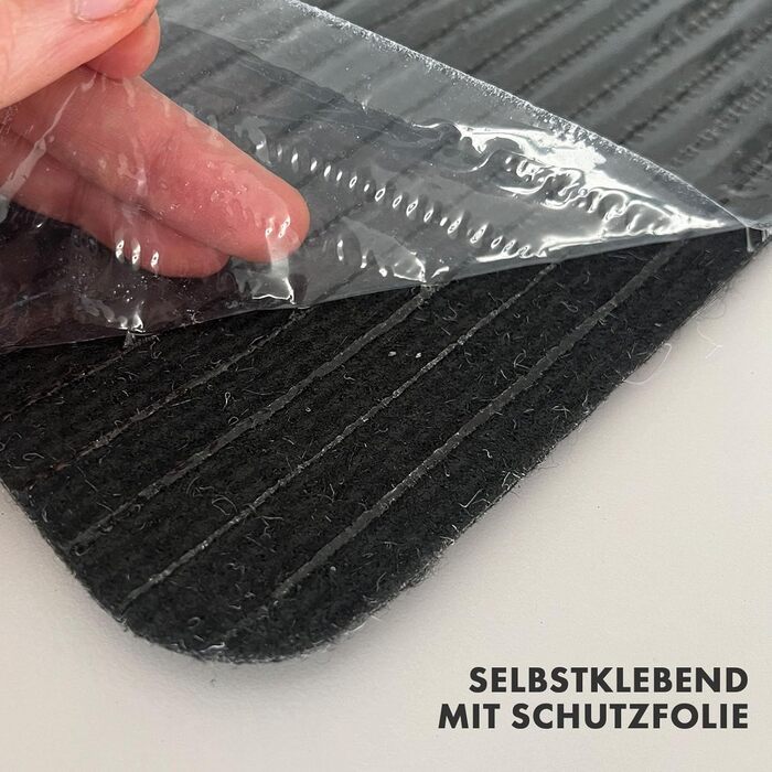 Сходинкові килимки Casa Pura - 15 шт. Самоклеючі, для внутрішнього використання, напівкруглі (Лейпциг)