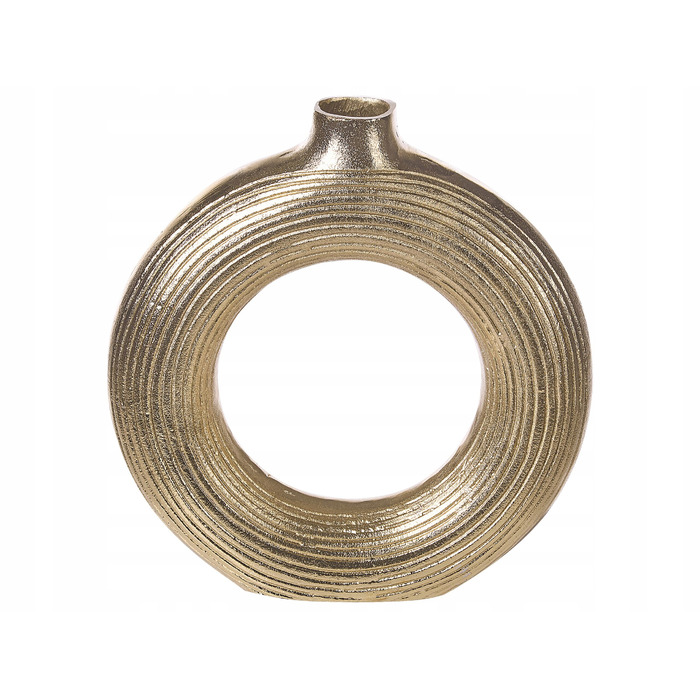 Декоративна ваза COMAL Metal, 40 см, золотиста